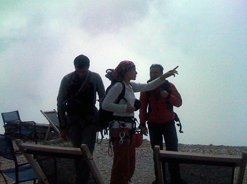 Βάσω & SV2BZM, καταφύγιο Κάκαλος, Όλυμπος 2009