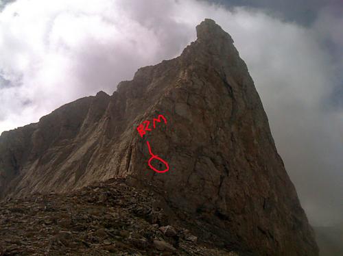 Ο Δημήτρης σε μια αναριχητική διαδρομή στο Στεφάνι (με τη Βάσω).