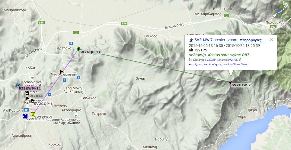 APRS ΑΠΟ ΤΗΝ ΚΟΡΥΦΗ SV/MC-087 25-10-2015